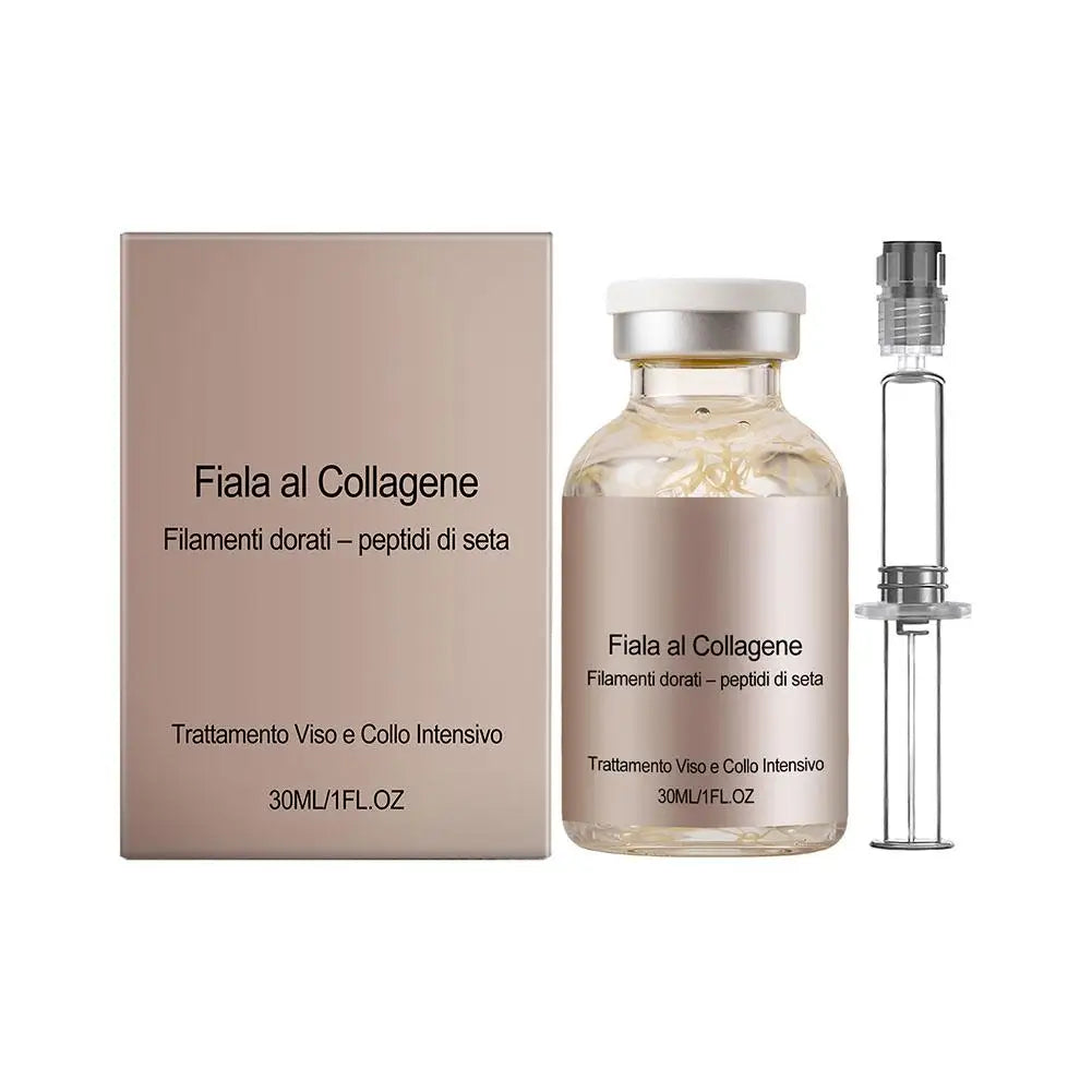 Collagen Silk Peptide Firming Ampoule 30ml,Hydrating Face Serum for Dry Skin, Smooths Fine Lines & Restores Elasticity Skincare