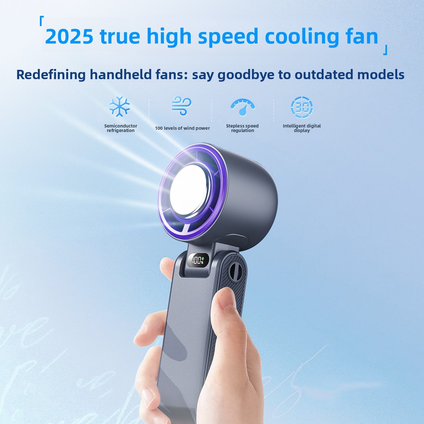 Portable Folding Rechargeable Mini Fan for Cross-border Sales